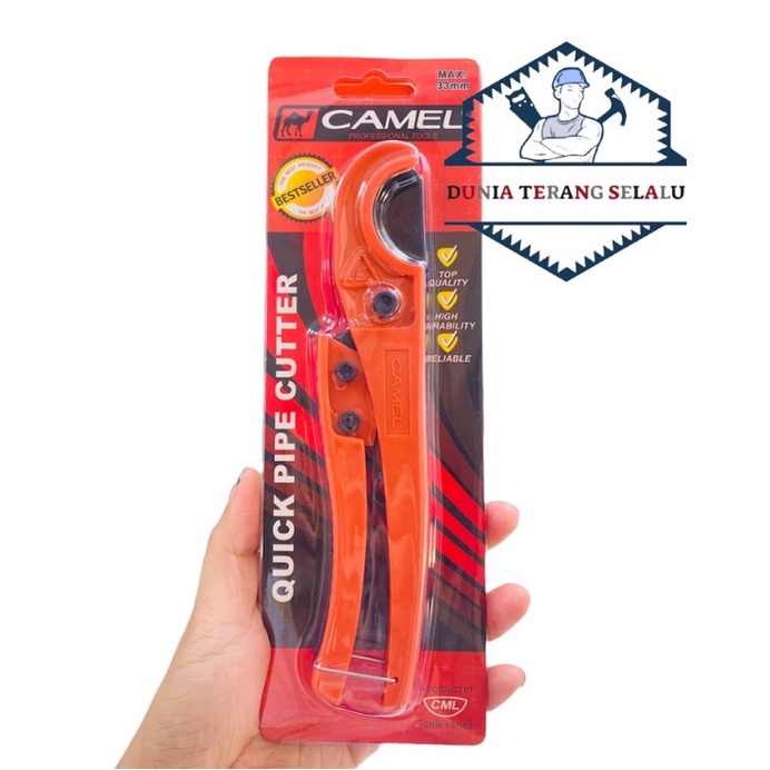 TANG POTONG PIPA Pvc CAMEL 33 mm - Potongan Pipa Pvc CAMEL33mm - Gunting Pemotong Pipa Paralon Kecil