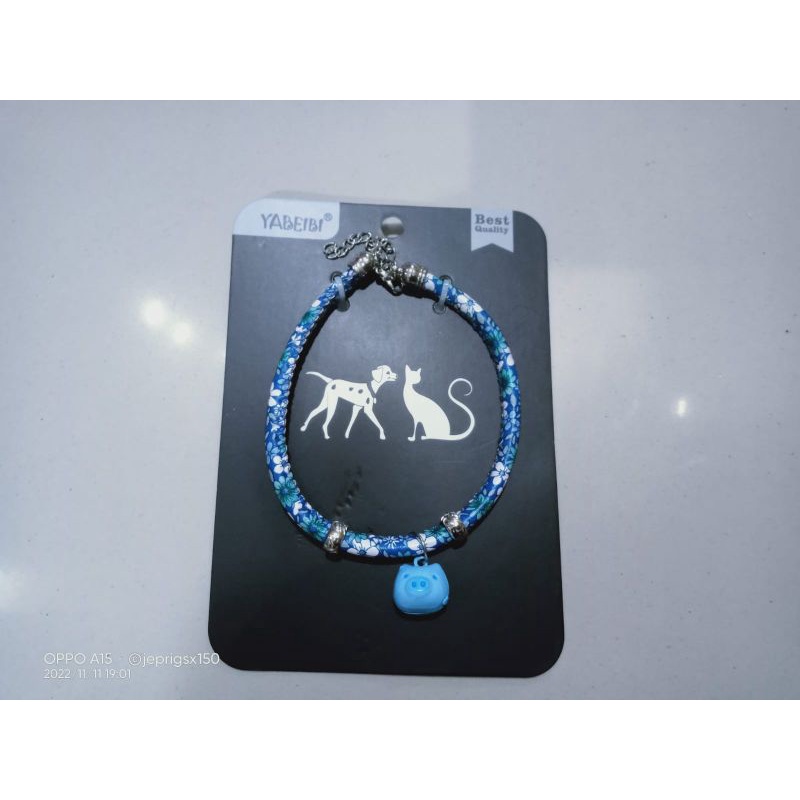 kalung kucing dan anjing mini/kalung kucing costum lucu