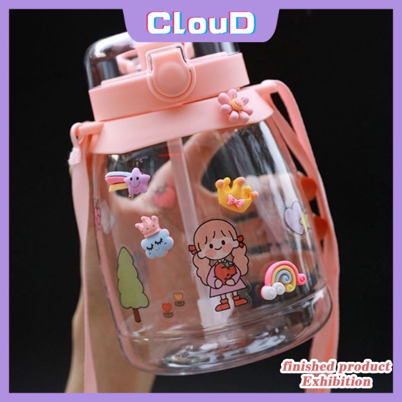 Kartun Lucu 3D Boneka Dekorasi Ponsel Case Perlengkapan Aksesoris DIY Kristal Resin Slime Mainan Aksesoris Dekoratif Patch Stiker Craft Ornamen Cangkir Air