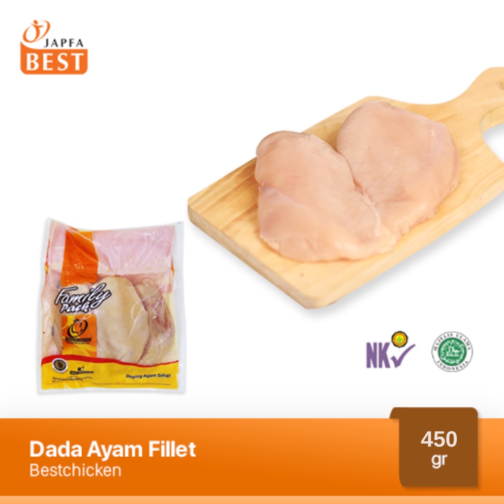 Dada Ayam Fillet - Dada Ayam Boneless Tanpa Kulit Bestchicken 450gr