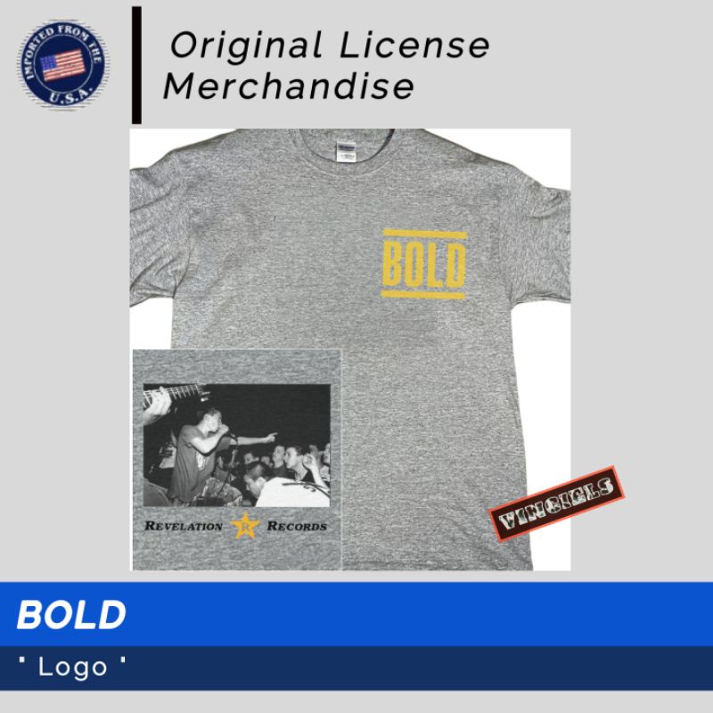 Kaos T shirt Bold Hardcore BOLD Ori Orignal Official Hard Core Band Music BOLD