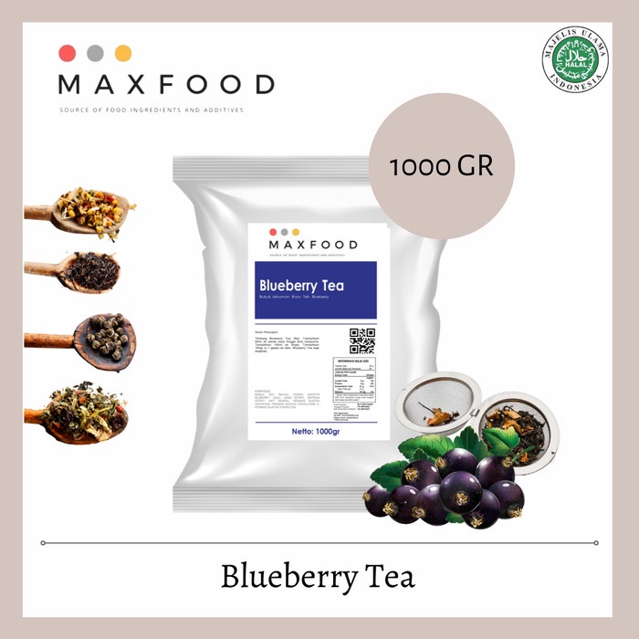 

BISA COD [1KG] BUBUK MINUMAN TEH RASA BLUBERI / PREMIX BLUEBERRY TEA /TEH DIET/TEH PELANGSING/TEH