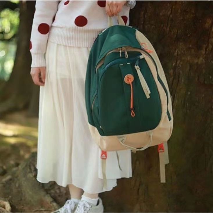 ◕Sera Asli Niche Desain Tas Sekolah Wanita Mahasiswa Jepang Ransel Perjalanan Gunung Ransel Tas Komputer Pria