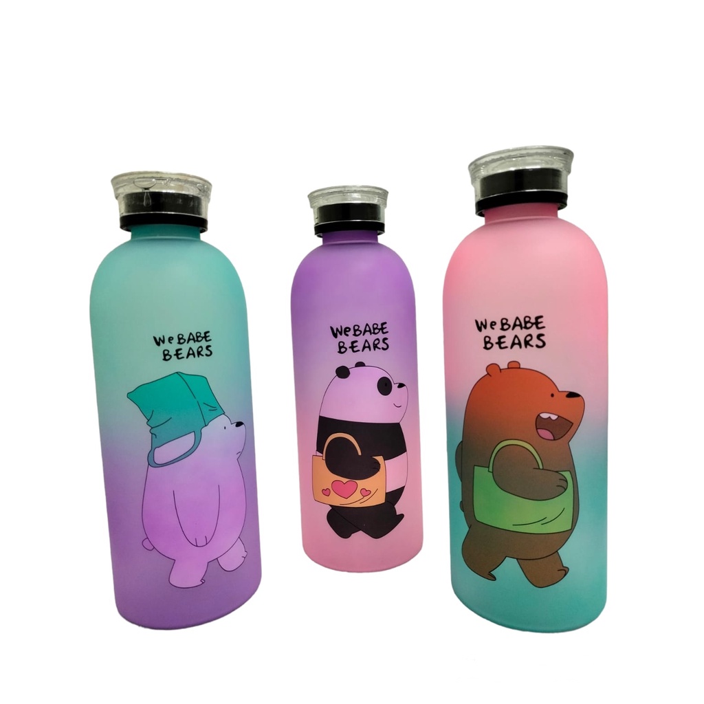 Botol Minum DwiFungsi Model Cartoon WeBabeBears