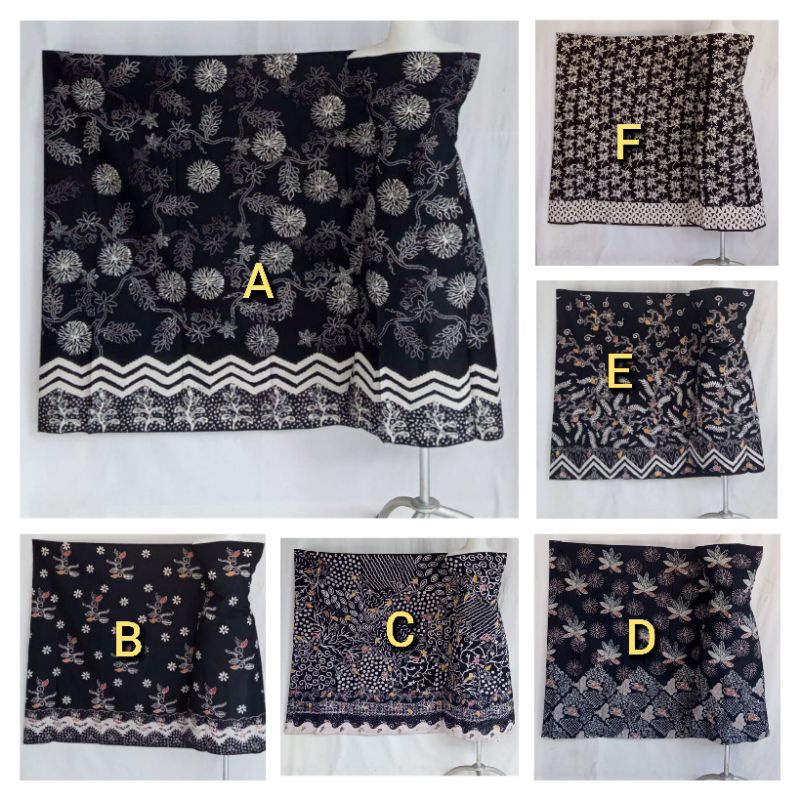 KAIN BATIK MADURA HITAM PUTIH