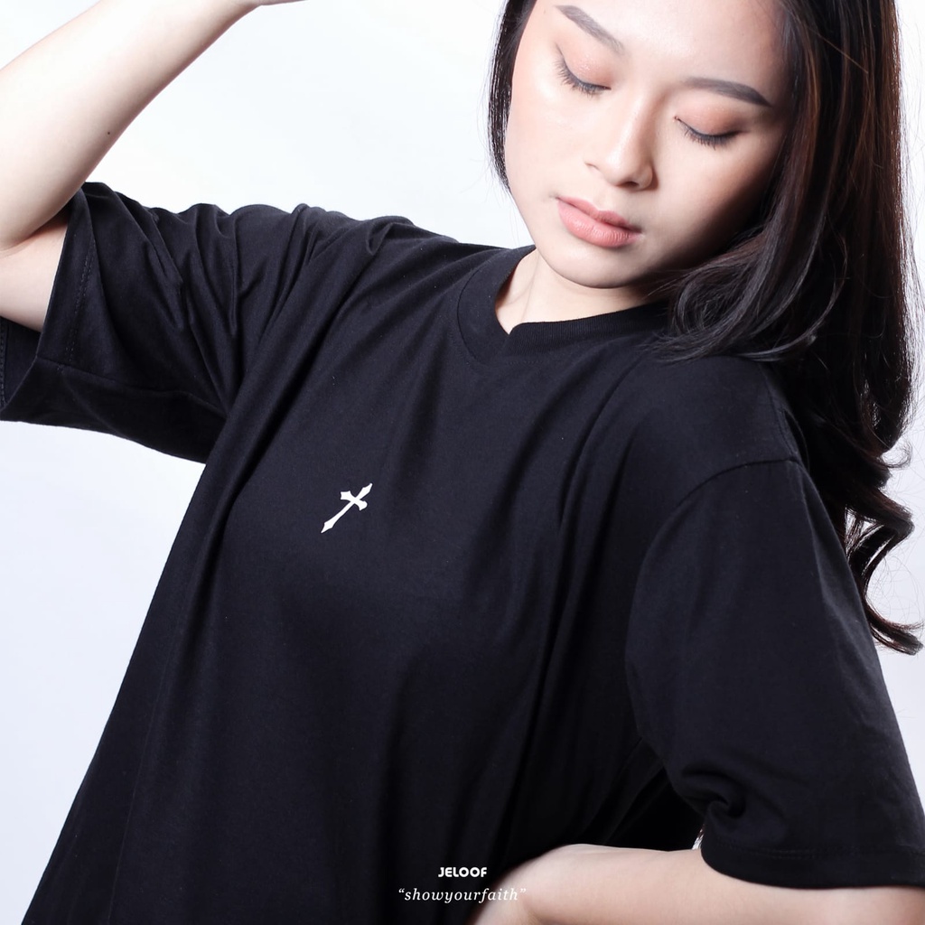 Jeloof Kaos Oversize &quot;IMMANUEL&quot; |Baju oversize | Kaos rohani | Kaos kristen | Kaos gereja | baju kristen