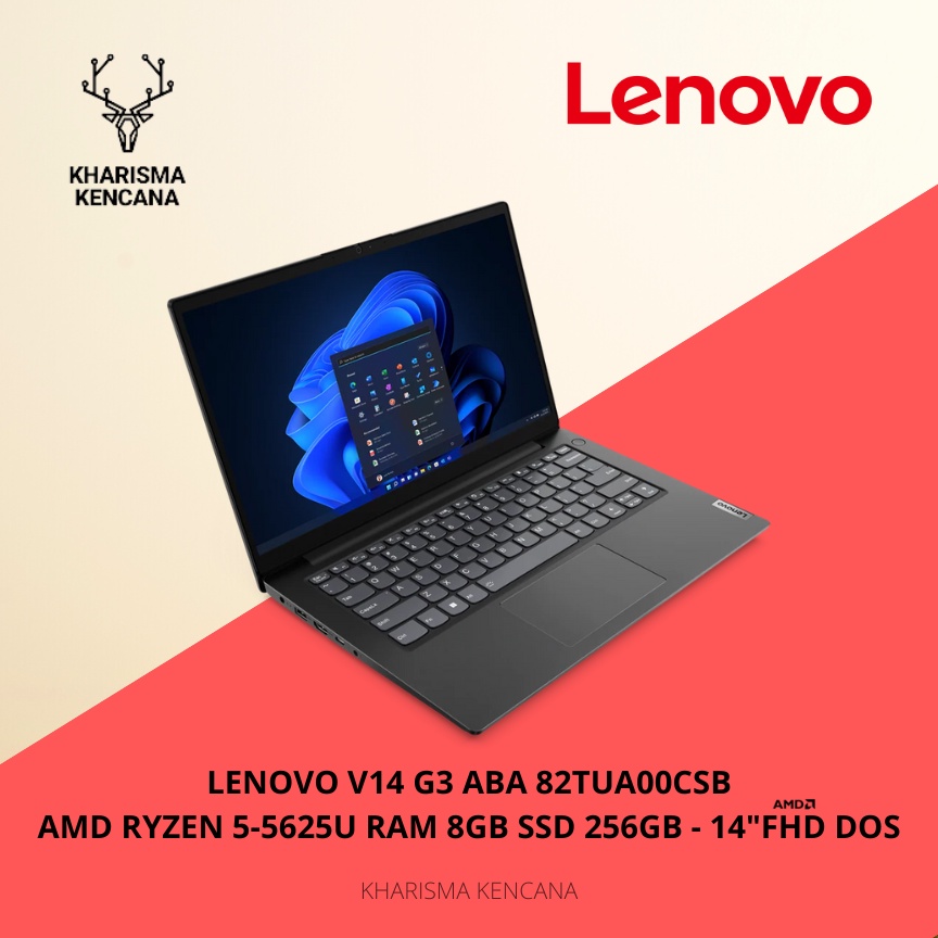 Jual LENOVO V14 G3 ABA 82TUA00CSB RYZEN 5-5625U 16GB 512GB 14