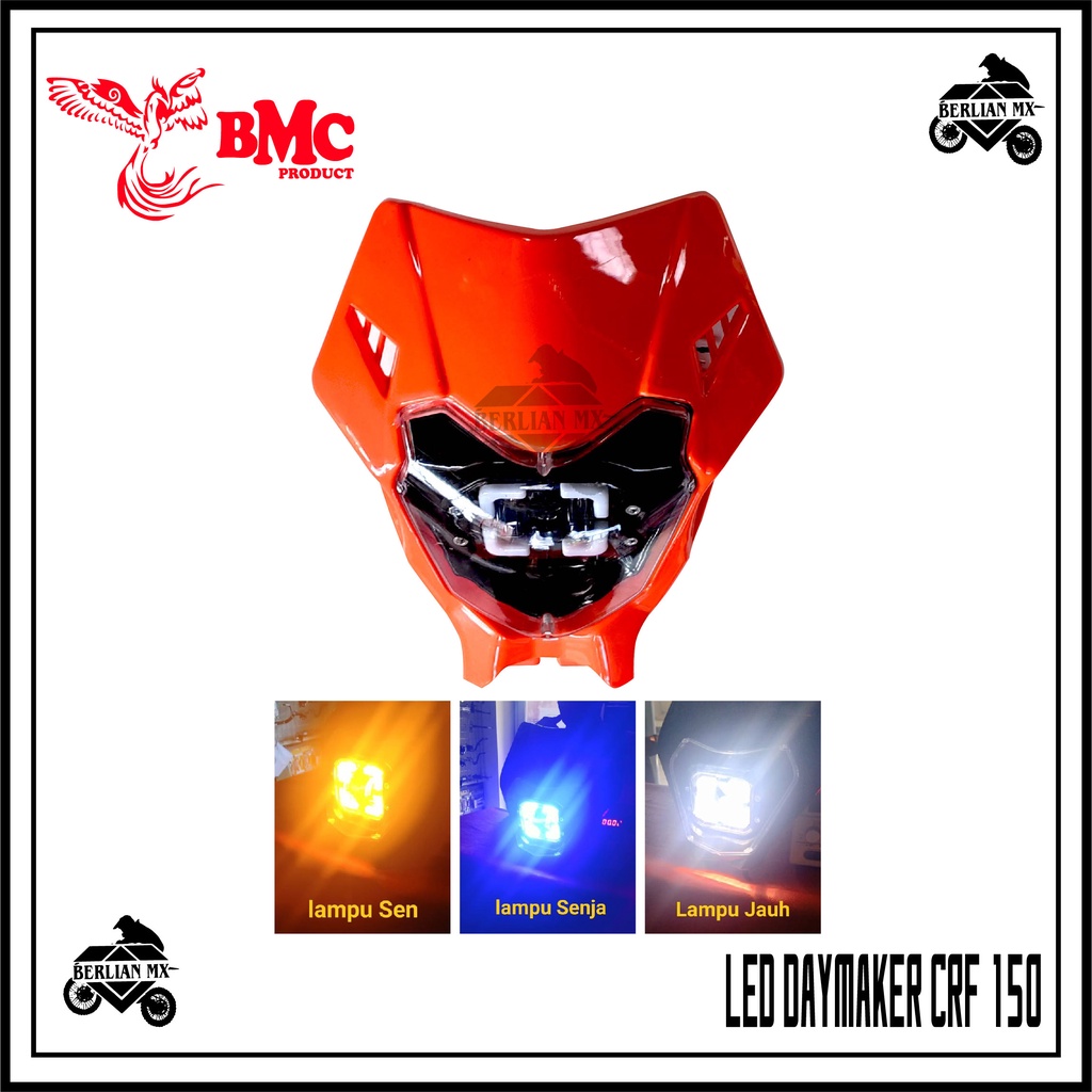 Headlamp reflektor LED DAYMAKER Lampu depan trail CRF 150