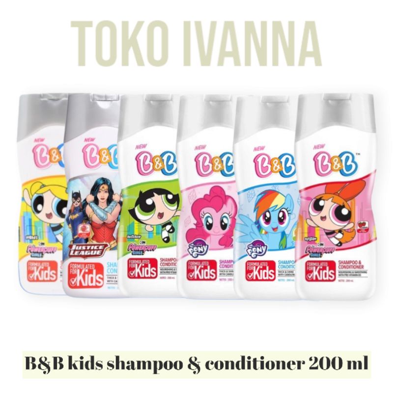 B&amp;B Kids Shampoo &amp; Conditioner All Varian 200mL