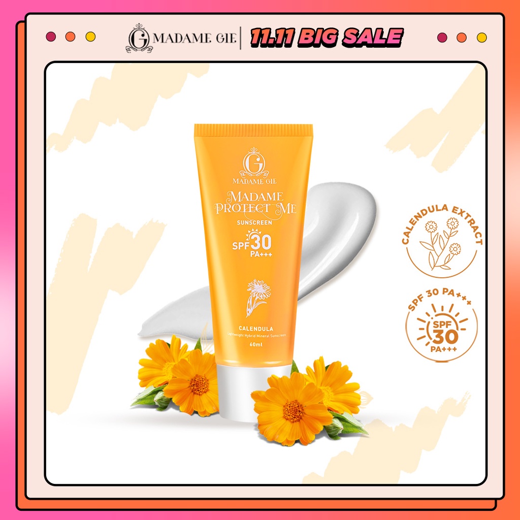[READY STOCK] Madame Gie Madame Protect Me Sunscreen SPF 30 PA +++ With Calendula - Skincare Sunblock-1