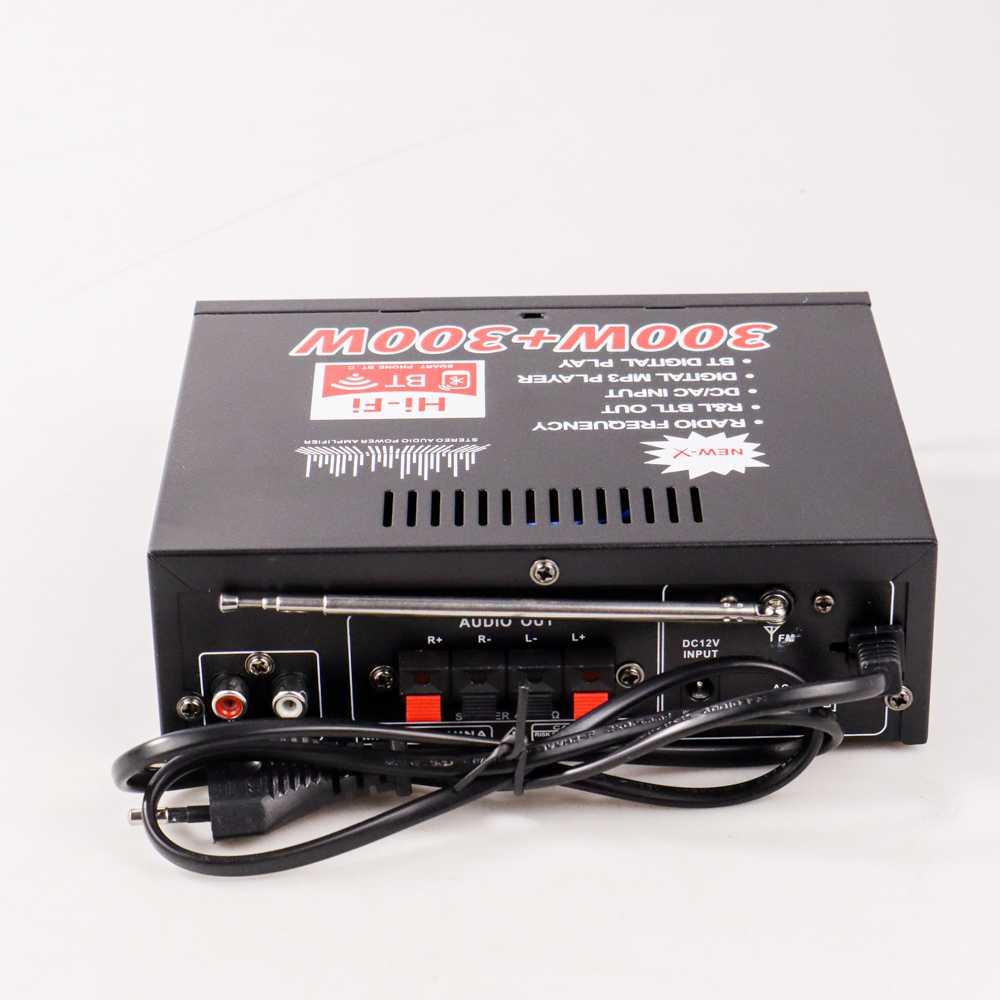 Taffware Audio Amplifier Karaoke Home Theater Bluetooth EQ FM 600W - AV-298BT