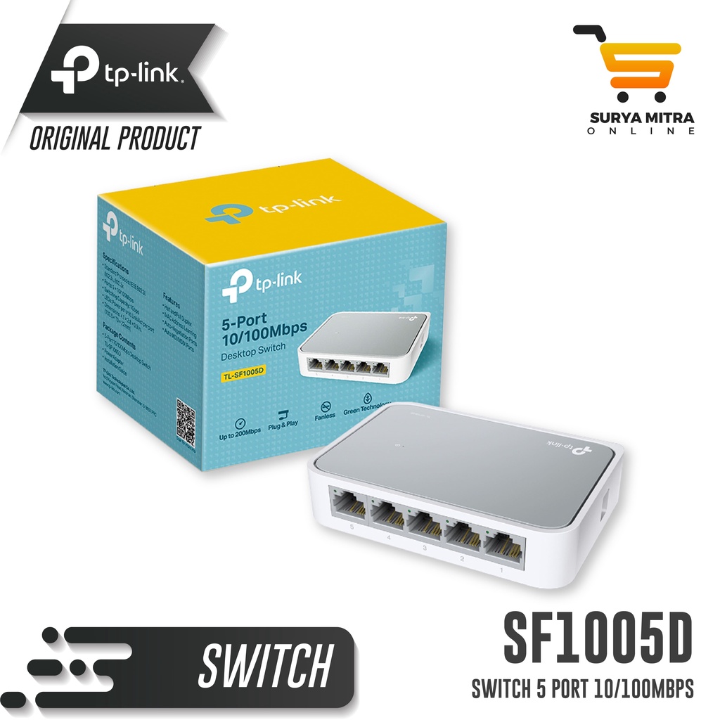 Switch TP-Link 5 Port TL-SF1005D 10/100Mbps