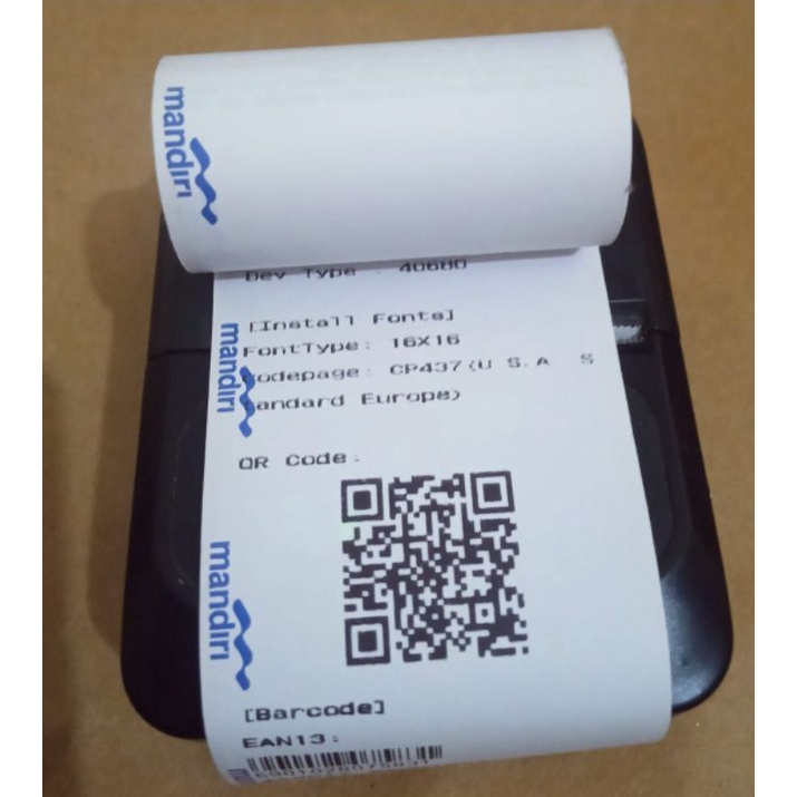 

Kertas Thermal Logo Bank Mandiri 57x30mm Paket 10 Roll