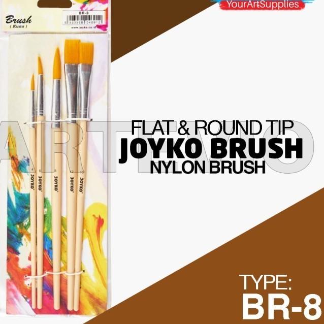 Paket Lukis Mini Polos / Paket Kanvas Lukis Cat Easel Palet Dan Kuas - BROWN EASEL, 30 X 20