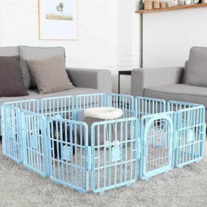 smart fence kandang pagar anjing BERPINTU / kandang smart fence korea
