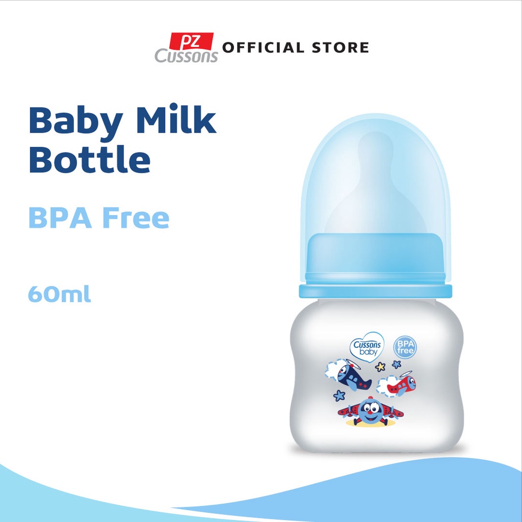 Cussons Baby Milk Bottle BPA Free - Botol Susu - Dot Bayi 60ml / 125ml