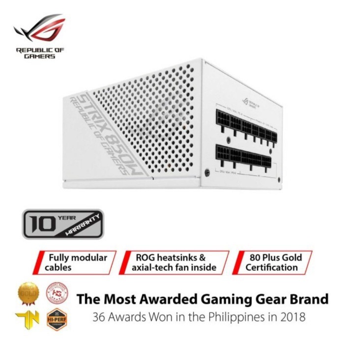 ASUS Power Supply ROG STRIX 850G White 850W 80+ GOLD - FULLY MODULAR