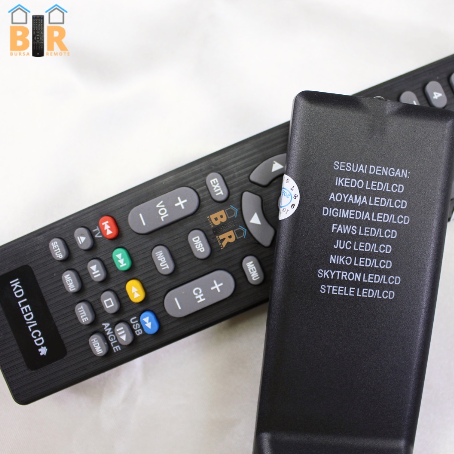 Remot Remote IKEDO Digimedia Skytron Steele JUC Aoyama LCD LED TV China tanpa setting