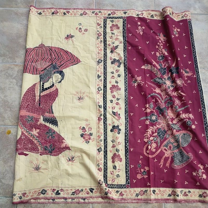 Langka Batik jadul Asli, Batik Antik, Batik Kuno, Batik Lawas Kain Kumpeni
