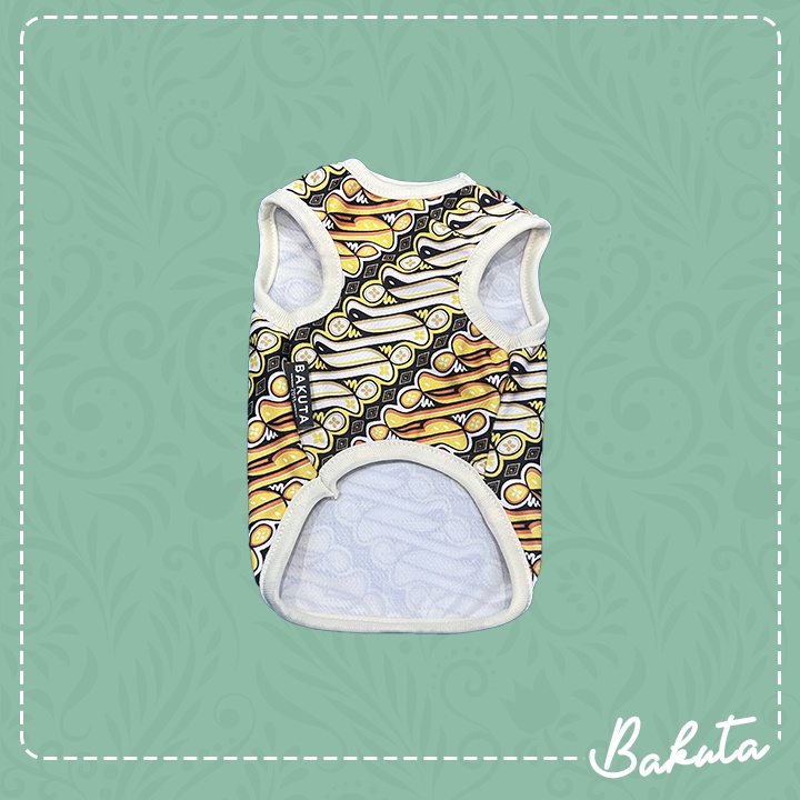 Baju Kucing Tank Edisi Batik Solo Tank Lucu Untuk Kucing dan anjing / Baju Kucing Termurah Size XS-XXL / Baju Kucing Tangerang