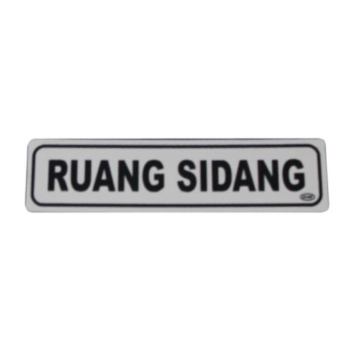 

GM label ruang sidang