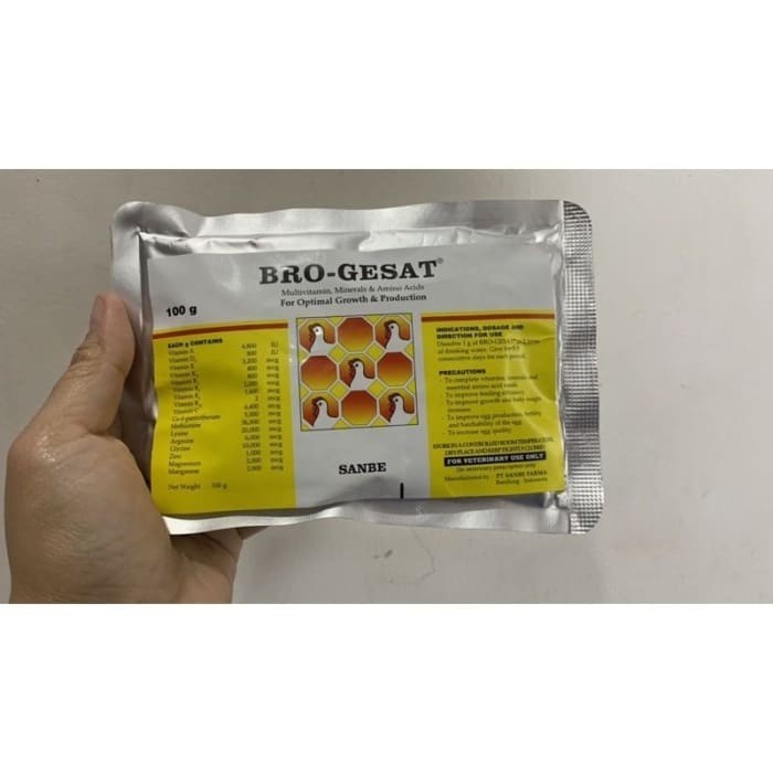 Vitamin Mineral Asam Amino Ternak Unggas BRO-GESAT 100 Gram