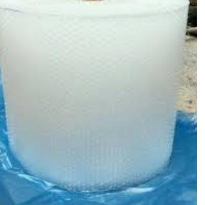 

Plastik bubble wrap (62.5cm x50 m） - Putih