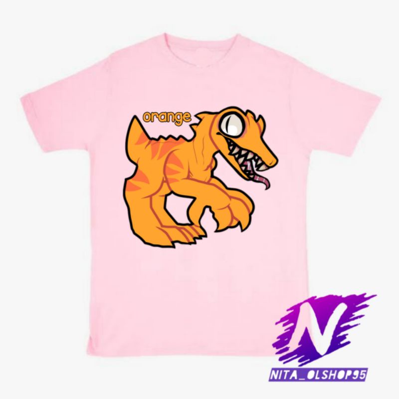 baju anak rainbow friends kaos anak rainbow friends baju rainbow friends orange