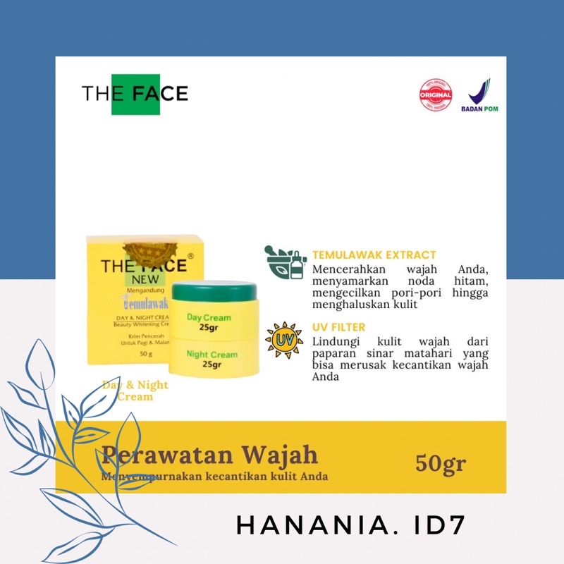 The FACE TEMULAWAK BPOM / Cream Temulawak The FACE Original 100%