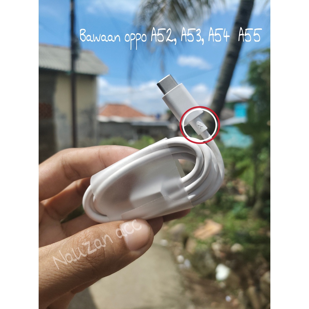 KABEL DATA OPPO A52, A53, A54, A55 Type C. Original Fastcharging 18watt
