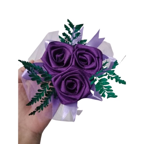 Jual Bunga Pita Satin Mawar Warna Ungu Lilac Tempelan Hampers Parcel Satuan Shopee Indonesia 1822