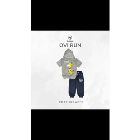 OVIKIDS OVI RUN- Setelan anak hoodie setelan anak perempuan laki laki (1-6 tahun )