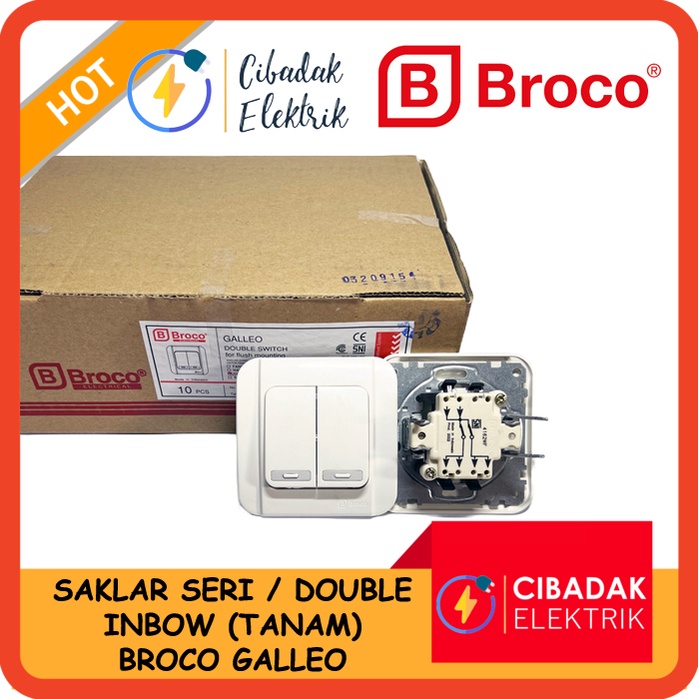 Jual SAKLAR IB SERI BROCO GALLEO SAKLAR DOUBLE BROCO GALEO Shopee