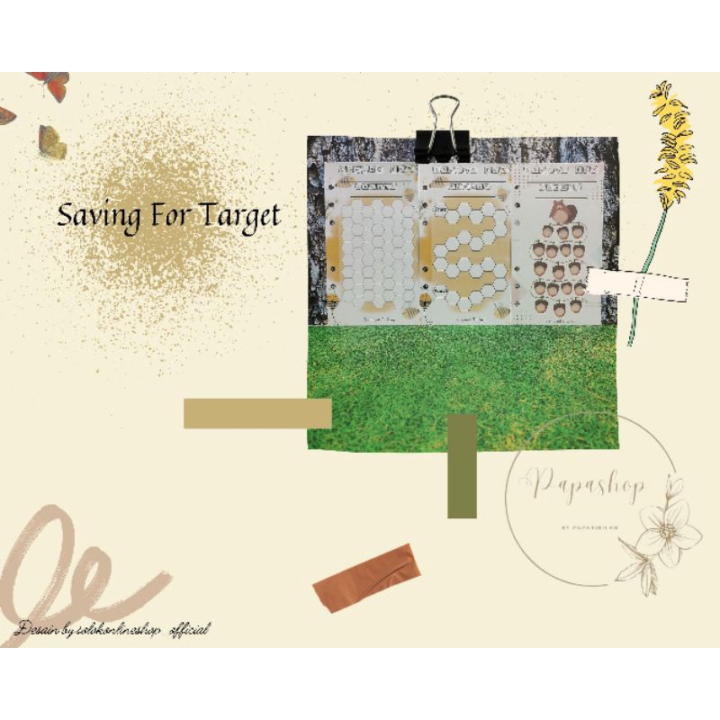 

Kertas Binder A6 "Saving For Target" (Harga 1 Lembar)