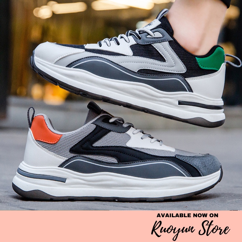 RYX - Modis Lines Sepatu Sneakers Tali Pria Fashion Casual / Olahraga (NO BOX) - Ori Import