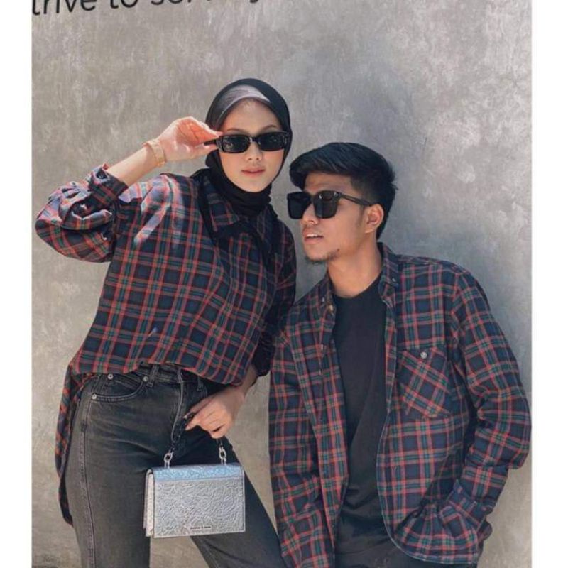 KEMEJA FLANEL UNISEX KEMEJA FLANEL WANITA KEMEJA FLANEL PRIA KOTAK KOTAK