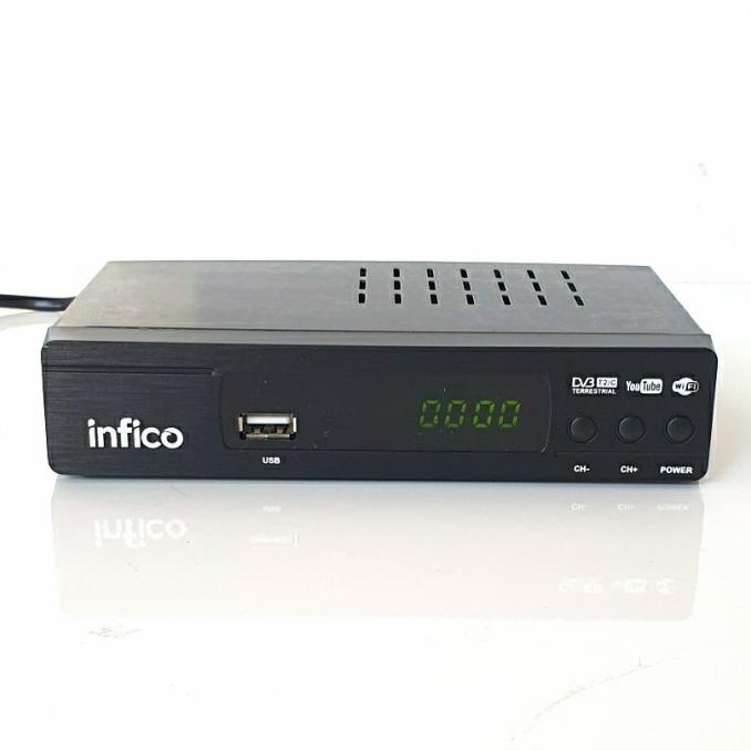 SET TOP BOX INFICO DVB T2-IN202 RECEIVER TV DIGITAL FREE DONGLE WIFI