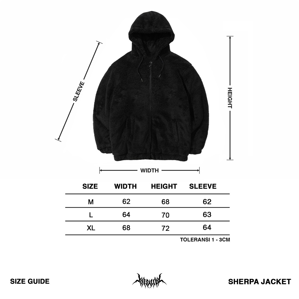 SHERPA HOODIE OVERSIZE | HUMAN TEARS | BLACK | YIKESALLDAY