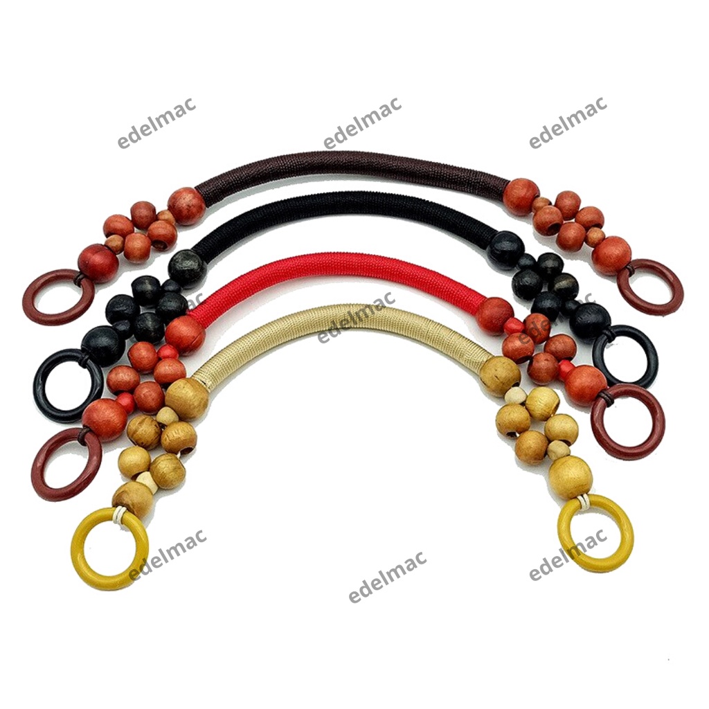 Gagang Tas Manik - Manik Kayu  | Handle Bag Wooden Beads Accessories DIY