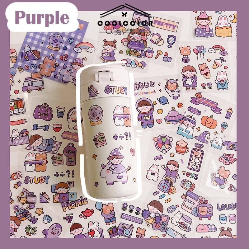COD❤️20PCS/Set Stiker Motif Kartun Korea Lucu Anti Air Dekorasi pola kecil Handbook Scrapbook DIY- cl