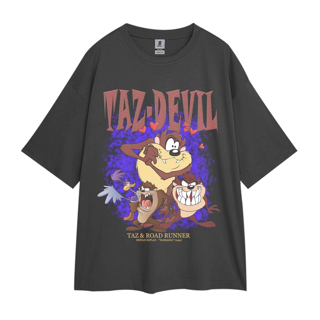 TAZ DEVIL TAZMANIA VINTAGE STYLE OVERSIZED T-SHIRT