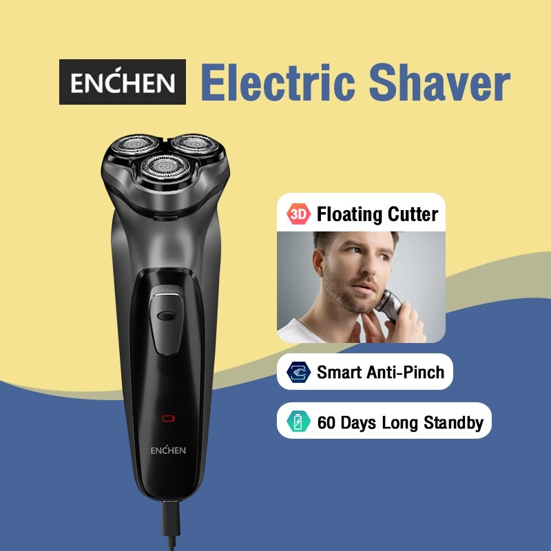 Alat Cukur Jenggot Enchen Shaver Blackstone 3D Electric Shaver / Pisau Pengganti Enchen Cukur Kumis Elektrik