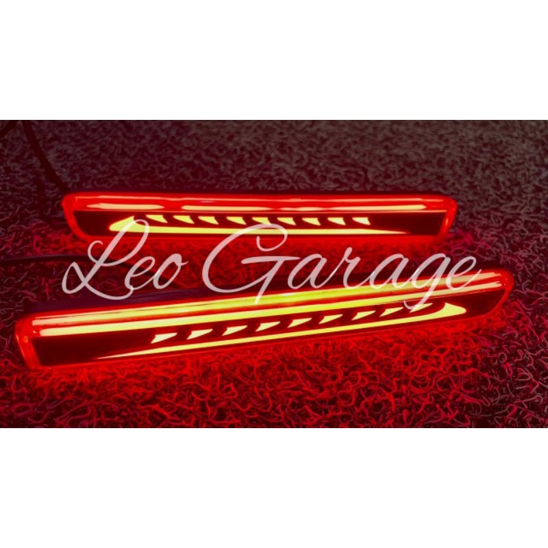 NEW AGYA AYLA TRD LAMPU LED BUMPER BEMPER BELAKANG REFLEKTOR MATA KUCING NEW