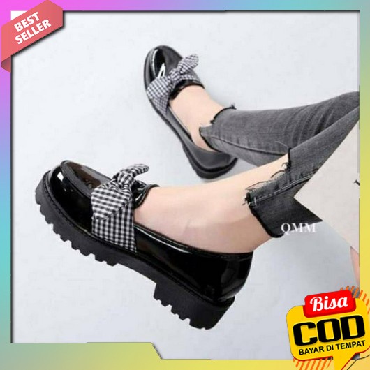 Docmart Wanita Tonti Dokmart Kekinian Korean Style Formal Sepatu Sekolah Murah Oxford Casual Sepatu 