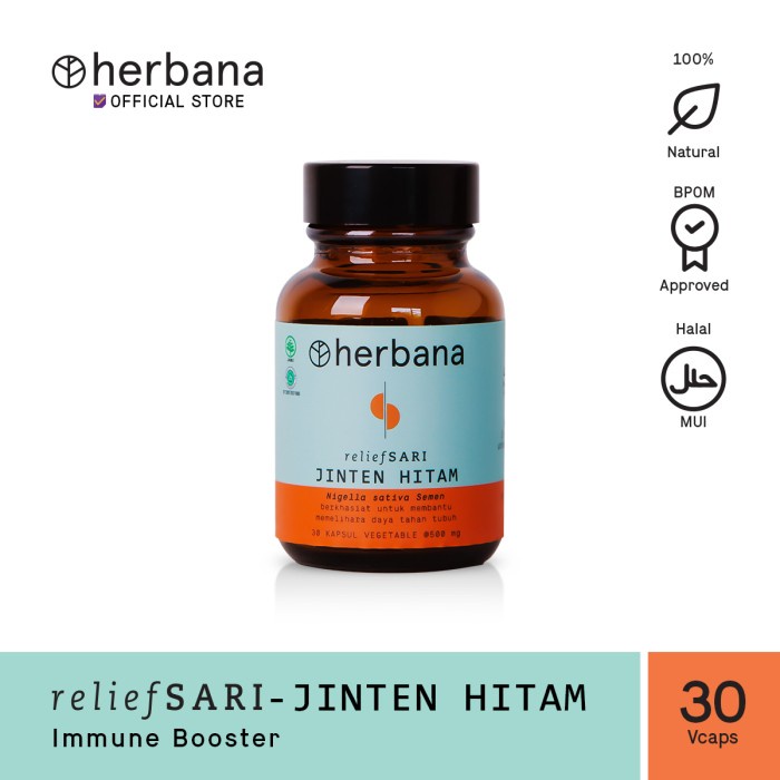 Herbana Relief Sari Jinten Hitam - 30 Kapsul