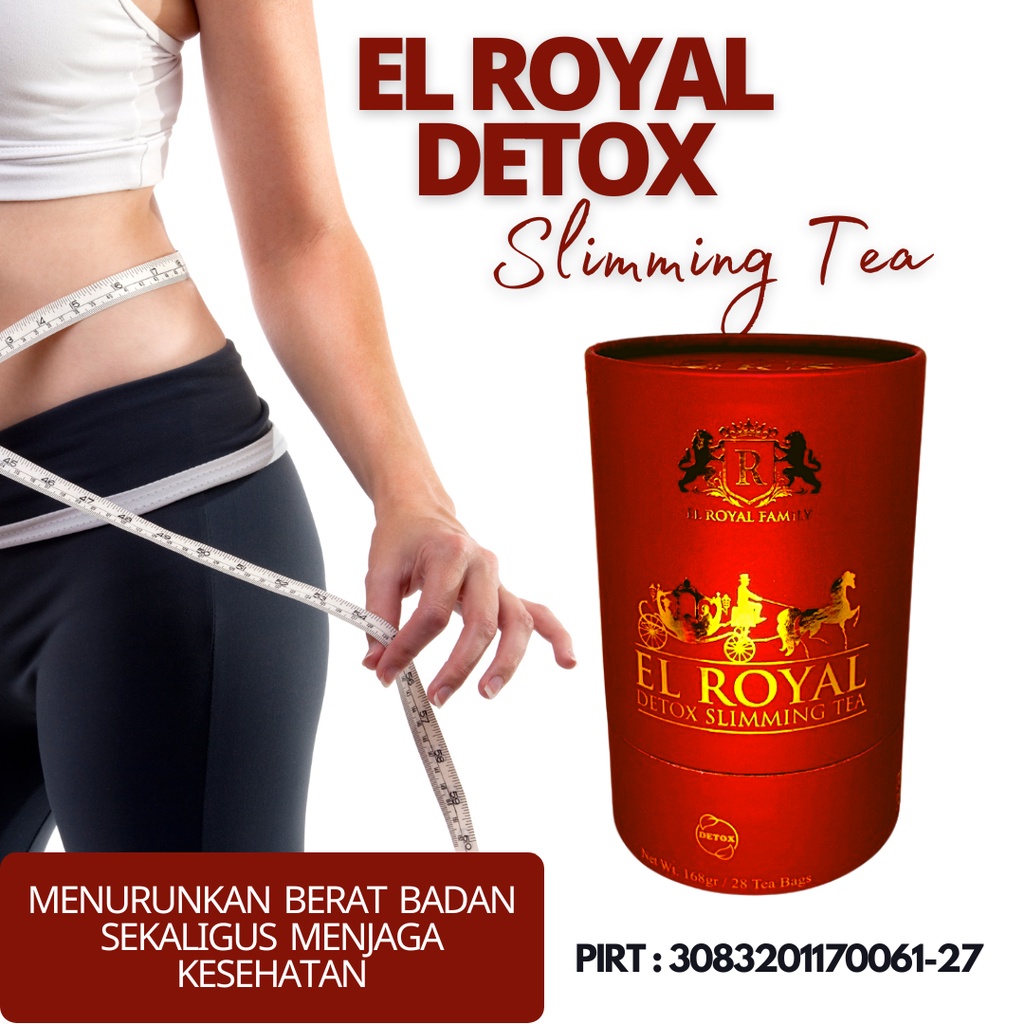 (COD) El Royal Detox Slimming Tea - Teh Detox 1 Pcs EL ROYAL Berkualitas