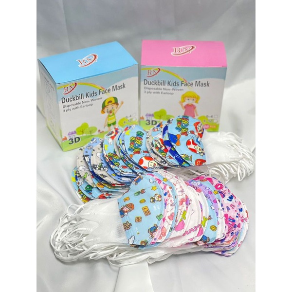 masker duckbill anak isi 50pcs