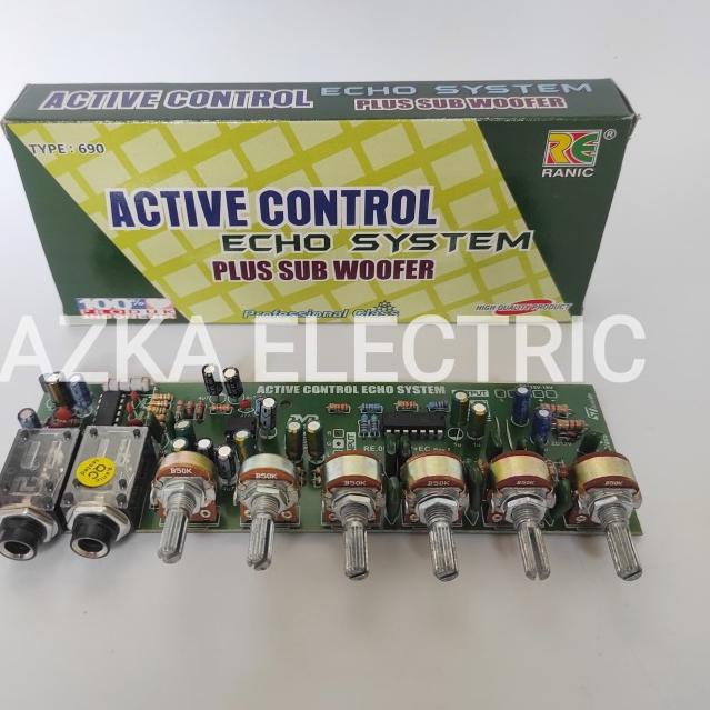 Kit Tone Control Stereo Mic Echo Subwoofer