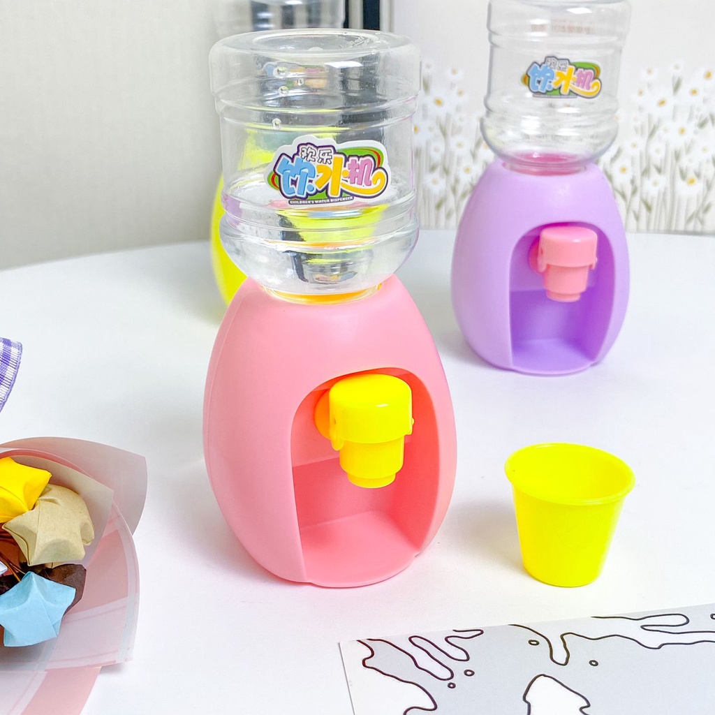 MAINAN DISPENSER SUPER MINI / MAINAN ANAK DISPENSER GALON AIR + GELAS SUPER MINI / MINIATUR WATER GA