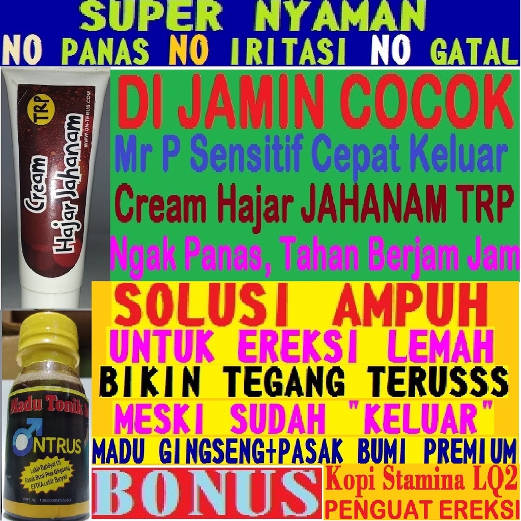 HAJAR JAHANAM PADAT Model Baru Cream Hajar Jahanam TRP Tidak Panas